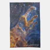 Pijlers van Creatie James Webb Hi-Res 2022 Theedoek (Verticaal)