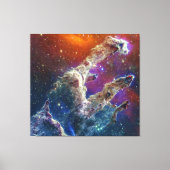 Pijlers van Creation Eagle Nebula M16 NGC 6611 JWT Canvas Afdruk (Voorkant)