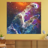 Pijlers van Creation Eagle Nebula M16 NGC 6611 JWT Canvas Afdruk (Insitu (Woonkamer))
