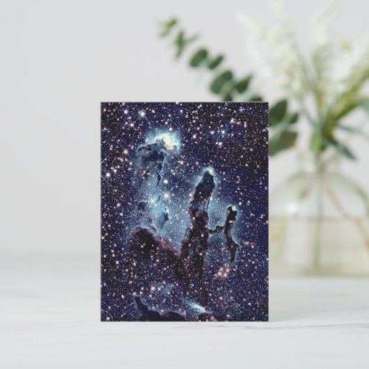 Pijlers van Creation Nebula Blue Slate Briefkaart (Staand voorkant)