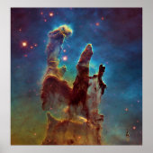 Pijlers van de schepping Eagle Nebula Abstracte Ko Poster (Voorkant)