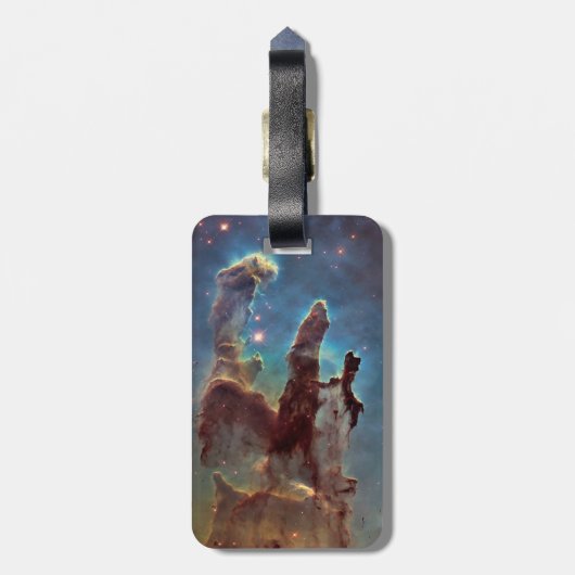 Pijlers van de schepping, Eagle Nebula Hubble Spac Bagagelabel (Achterkant verticaal)