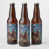 Pijlers van de schepping, Eagle Nebula Hubble Spac Bier Etiket (Flessen)
