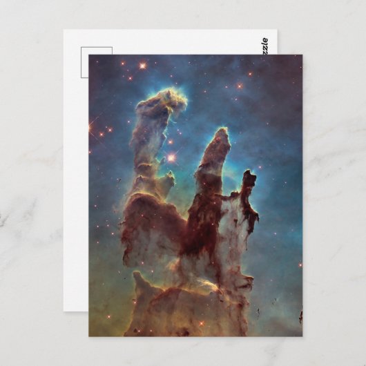 Pijlers van de schepping, Eagle Nebula Hubble Spac Briefkaart (Voorkant / Achterkant)