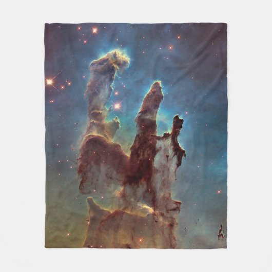 Pijlers van de schepping, Eagle Nebula Hubble Spac Fleece Deken (Voorkant)