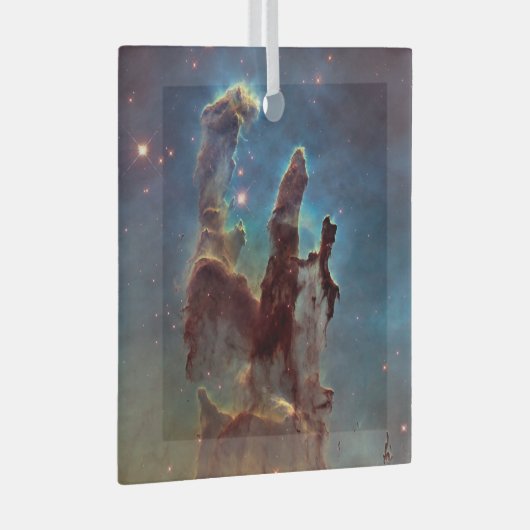 Pijlers van de schepping, Eagle Nebula Hubble Spac Glas Ornament (Voorkant Rechts)