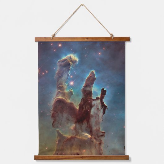Pijlers van de schepping, Eagle Nebula Hubble Spac Hangend Wandkleed (Voorkant)