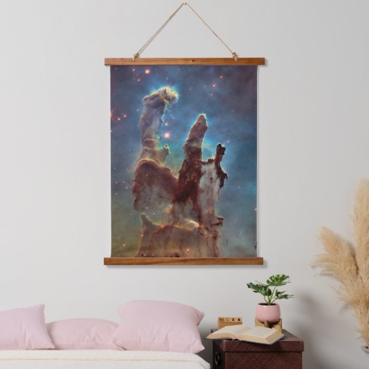 Pijlers van de schepping, Eagle Nebula Hubble Spac Hangend Wandkleed (Slaapkamer)