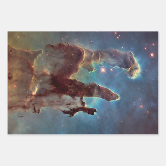 Pijlers van de schepping, Eagle Nebula Hubble Spac Inpakpapier Vel (Voorkant 2)