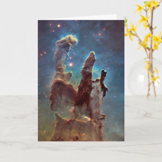 Pijlers van de schepping, Eagle Nebula Hubble Spac Kaart (Gele Bloem)