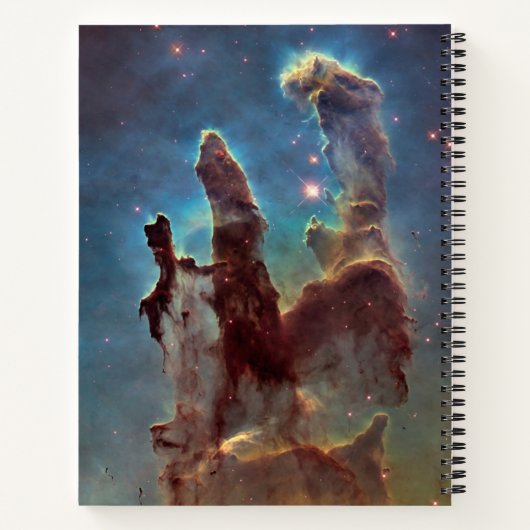Pijlers van de schepping, Eagle Nebula Hubble Spac Notitieboek (Achterkant)