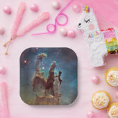 Pijlers van de schepping, Eagle Nebula Hubble Spac Papieren Bordje (Feest)