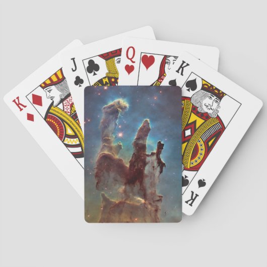 Pijlers van de schepping, Eagle Nebula Hubble Spac Pokerkaarten (Achterkant)