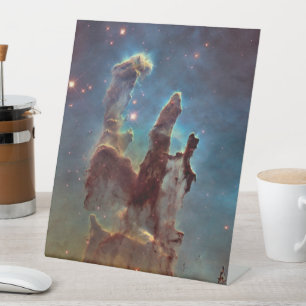 Pijlers van de schepping, Eagle Nebula Hubble Spac Reclamebord Met Voetstuk