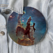 Pijlers van de schepping, Eagle Nebula Hubble Spac Ronde Button 6,0 Cm (In situ)
