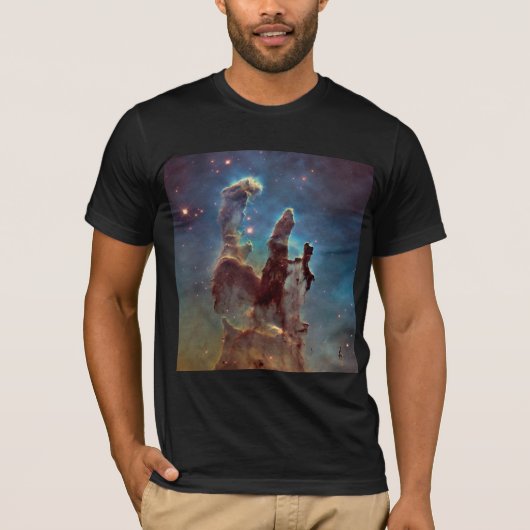 Pijlers van de schepping, Eagle Nebula Hubble Spac T-shirt (Voorkant)