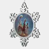 Pijlers van de schepping, Eagle Nebula Hubble Spac Tin Sneeuwvlok Ornament (Rechts)