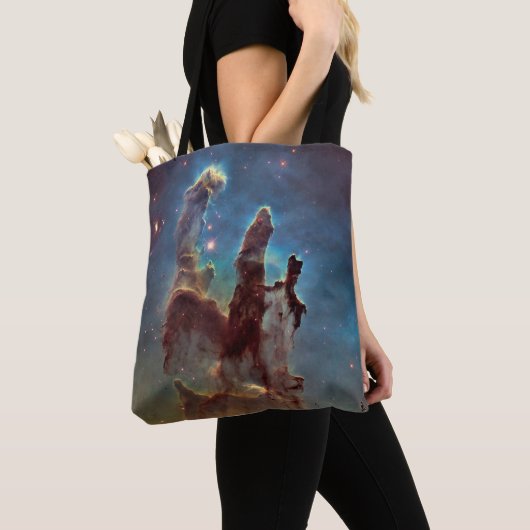 Pijlers van de schepping, Eagle Nebula Hubble Spac Tote Bag (Dichtbij)