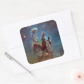Pijlers van de schepping, Eagle Nebula Hubble Spac Vierkante Sticker (Envelop)
