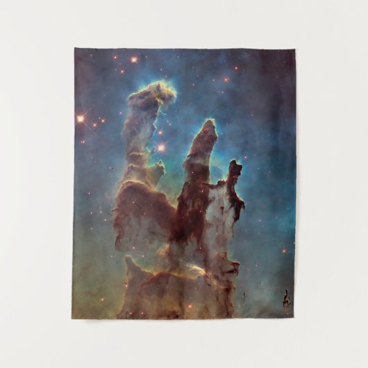 Pijlers van de schepping, Eagle Nebula Hubble Spac Wandkleed (Voorkant)