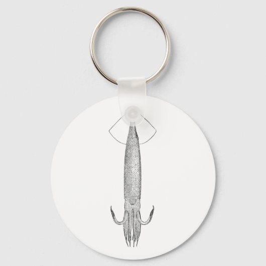 Pijlinktvis Logo (illex) Sleutelhanger (Voorkant)