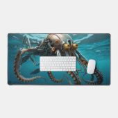 Pijlinktvis met steampunk pantser bureaumat (Keyboard & Muis)