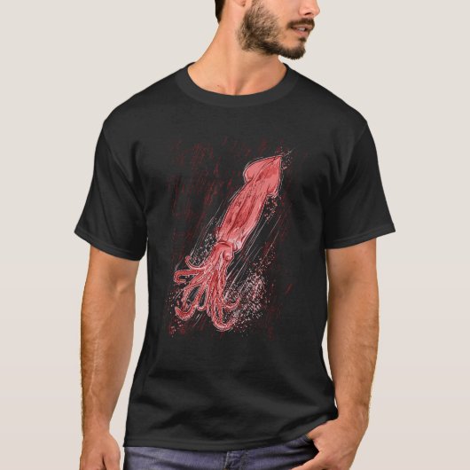 Pijlinktvis T-shirt (Voorkant)