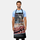 Pijlinktvissen en Octopus Kabobs - Voedselfotograf Schort (Gedragen)