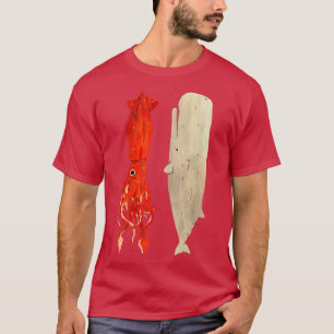 Pijlinktvissen en walvissen t-shirt