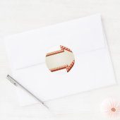 Pijllichten teken ronde sticker (Envelop)