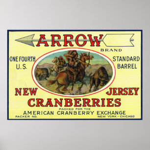Pijlmerk Cranberry Label Poster