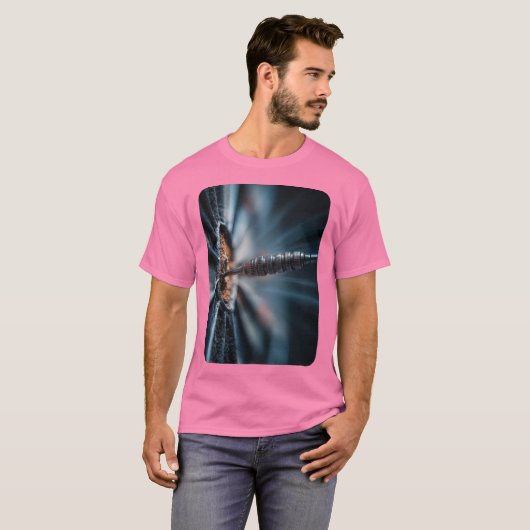 Pijlontwerp in het midden van het doelpunt t-shirt (Voorkant volledig)