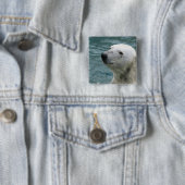 Pijlpaneel Polar Beer Profile Square Pin Vierkante Button 5,1 Cm (In situ)