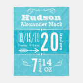 Pijlpatroon Alle kleuren babybalken bevestigen Fleece Deken (Voorkant)