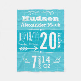 Pijlpatroon Alle kleuren babybalken bevestigen Fleece Deken