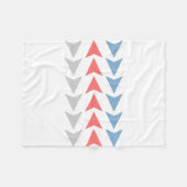 Pijlpatroon Fleece Deken (Voorkant (Horizontaal))