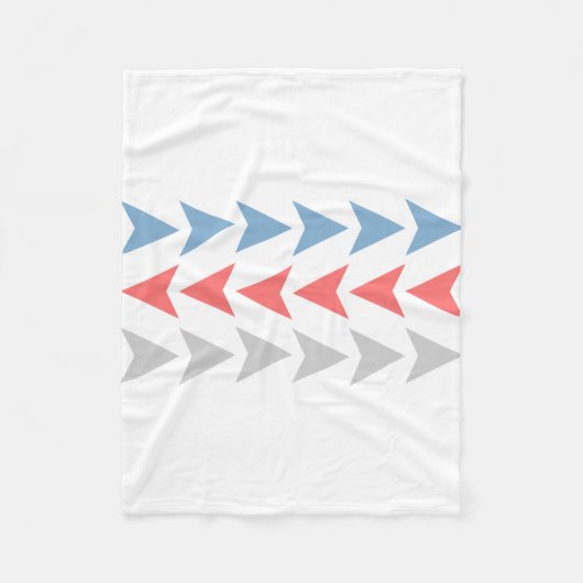 Pijlpatroon Fleece Deken (Voorkant)