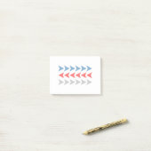 Pijlpatroon Post-it® Notes (Op bureau)