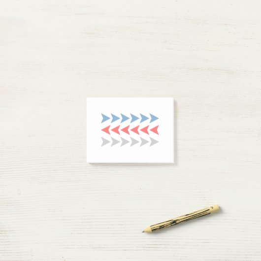 Pijlpatroon Post-it® Notes (Op bureau)