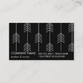 Pijlpatroon / Stijlvol / Zwart Wit Visitekaartje (Achterkant)