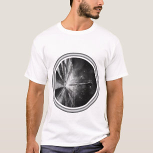 Pijlpijlpunt zwart-wit botslichaam t-shirt