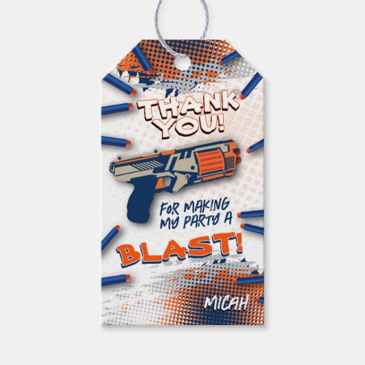 Pijlpistool Bedankt Label Cadeaulabel (Voorkant)