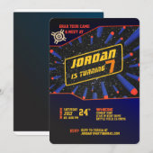 Pijlpistool Uitnodiging (Voorkant / Achterkant)