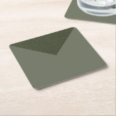 Pijlpunt Moss Groene Drink - Papier Onderzetter (Schuin)