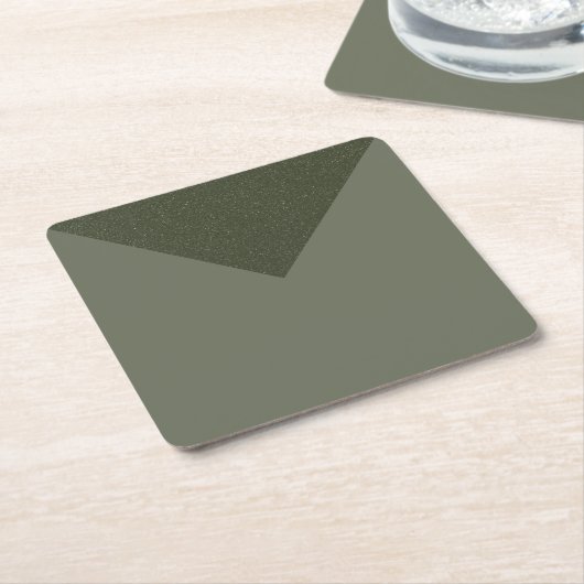 Pijlpunt Moss Groene Drink - Papier Onderzetter (Schuin)