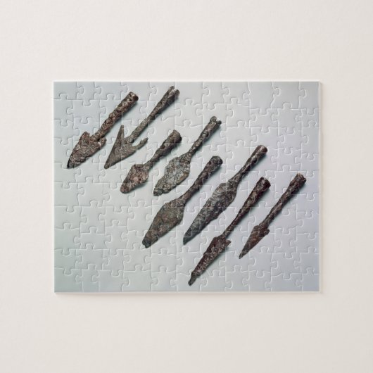 Pijlpunten, ijzertijdperk (ijzer) legpuzzel (Horizontaal)