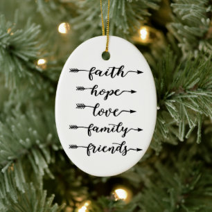 Pijlpunten keramisch ornament
