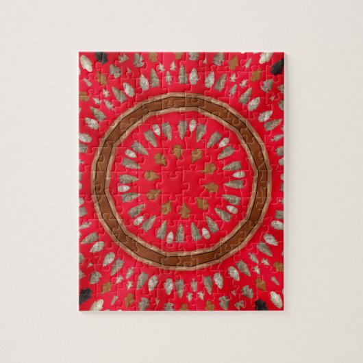 pijlpuntpatroon legpuzzel (Verticaal)