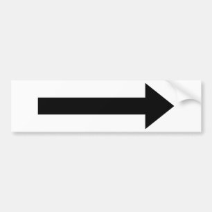 pijlrechts pictogram bumpersticker