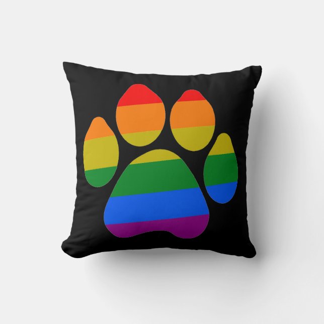 Pijlregenboogpaws Kussen (Voorkant)
